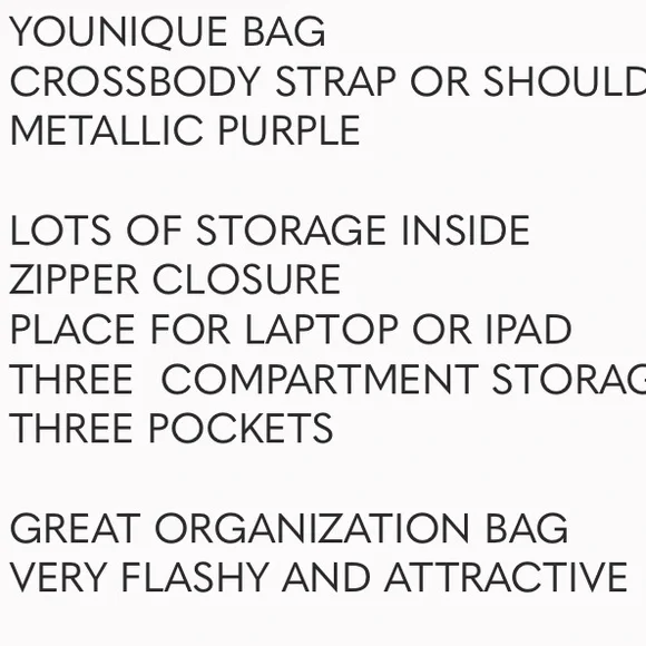 Younique Purple Laptop Bag - Picture 8 of 11
